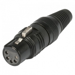 HICON HI-X5CF-M Złącze kablowe XLR, żeńskie, 5-Pin