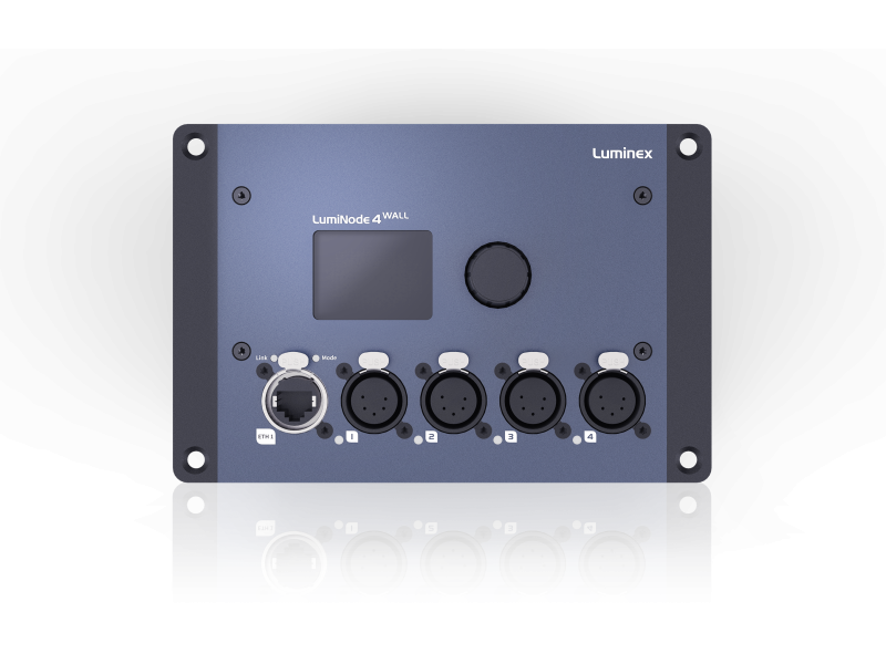 LUMINEX LumiNode 4 Wall Ethernet-DMX Converter  4x DMX/RDM 5-pin