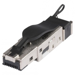 RJ45C6XL wtyk RJ45 CAT.6a 8-stykowe, metalowe, pozłacany styk-439