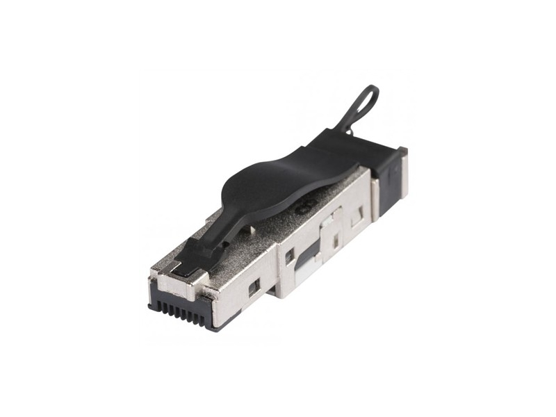 RJ45C6XL wtyk RJ45 CAT.6a 8-stykowe, metalowe, pozłacany styk-439