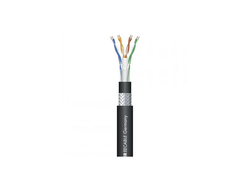 SOMMER CABLE Mercator Cat.6a highflex; PCV; czarny 6,20 mm kabel skrętka ethernet-688